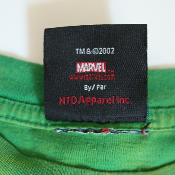 Vintage Y2K The Incredible Hulk Green Tie-dye Tee / 12Y+ - Picture 6 of 8